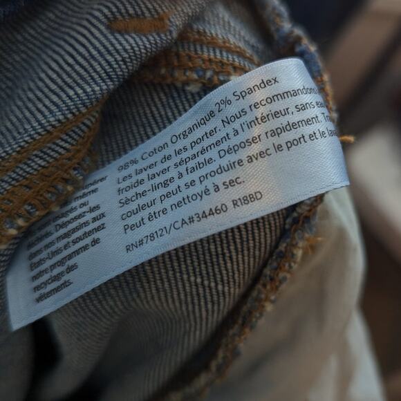 Eileen Fisher Organic Cotton Medium Wash Denim Straight Leg Jeans Size 10 - Picture 7 of 8